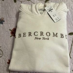 NWT Abercrombie & Fitch Logo Hoodie